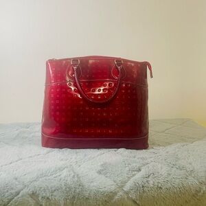 Arcadia Glossy Red Tote Bag